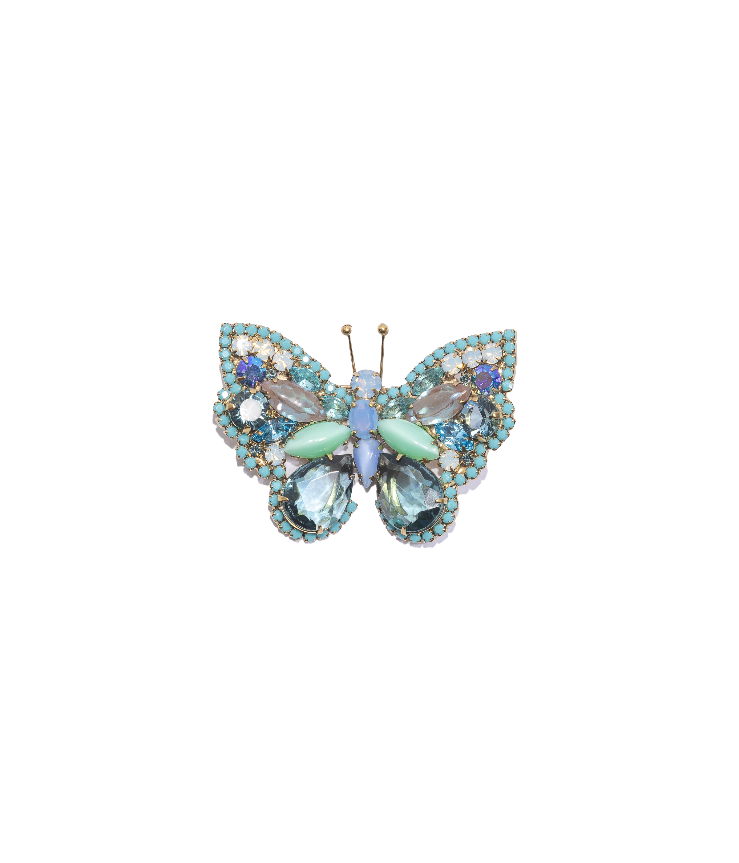 Small Butterfly in Turquoise Multi