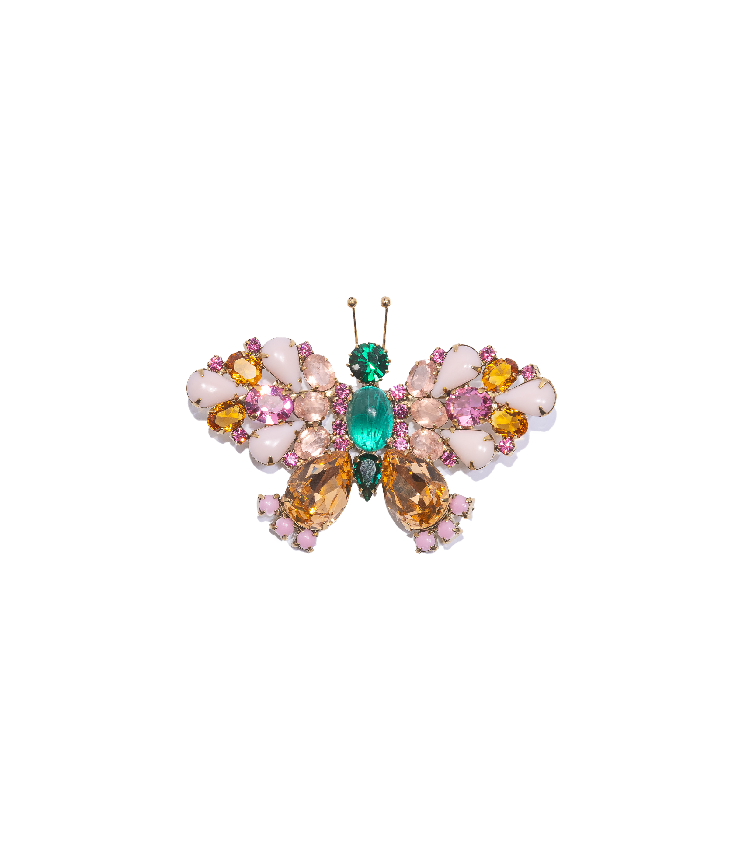 Small Butterfly in Shell Pink / Topaz / Rose