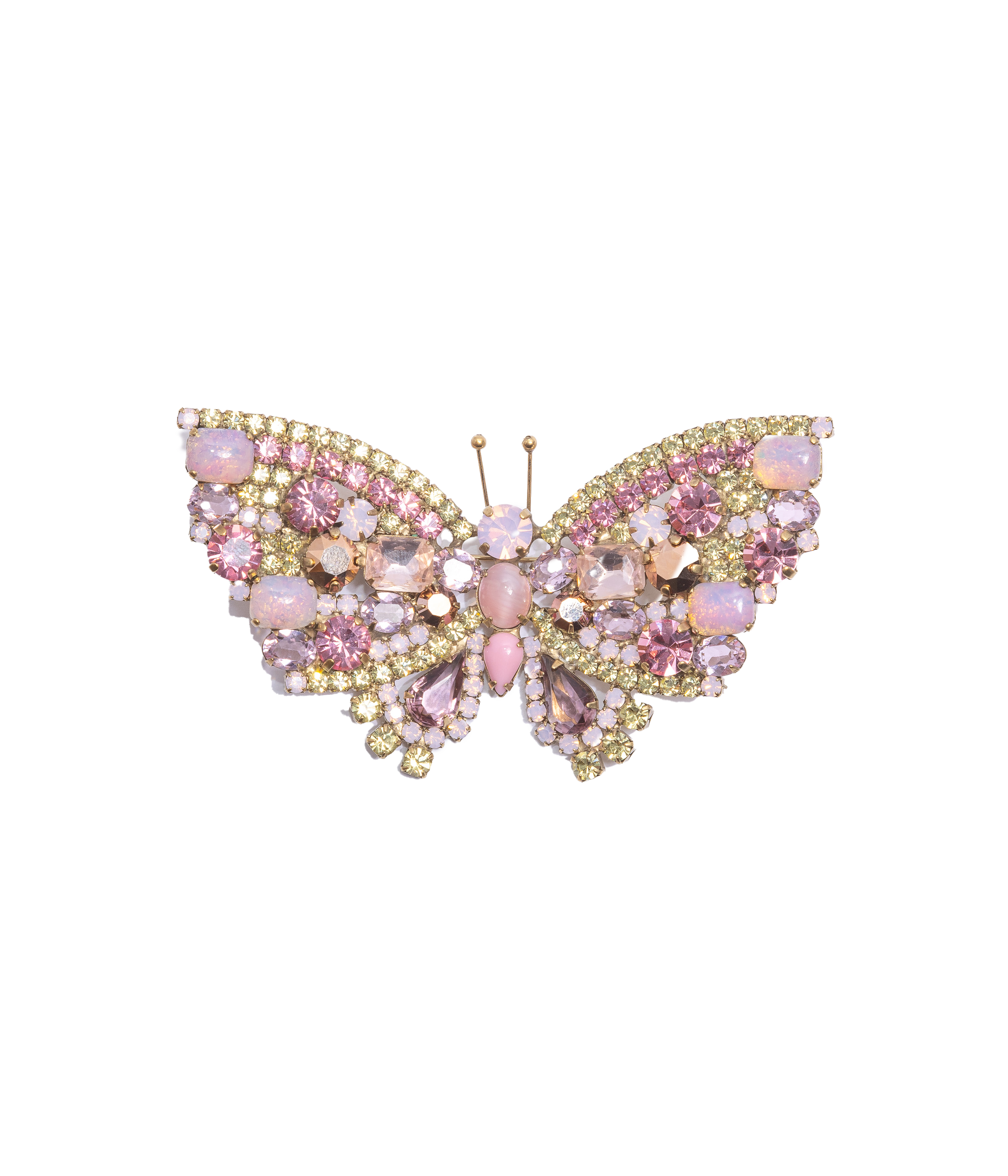 Large Butterfly in Light Rose / Rose Opal / Jonquil