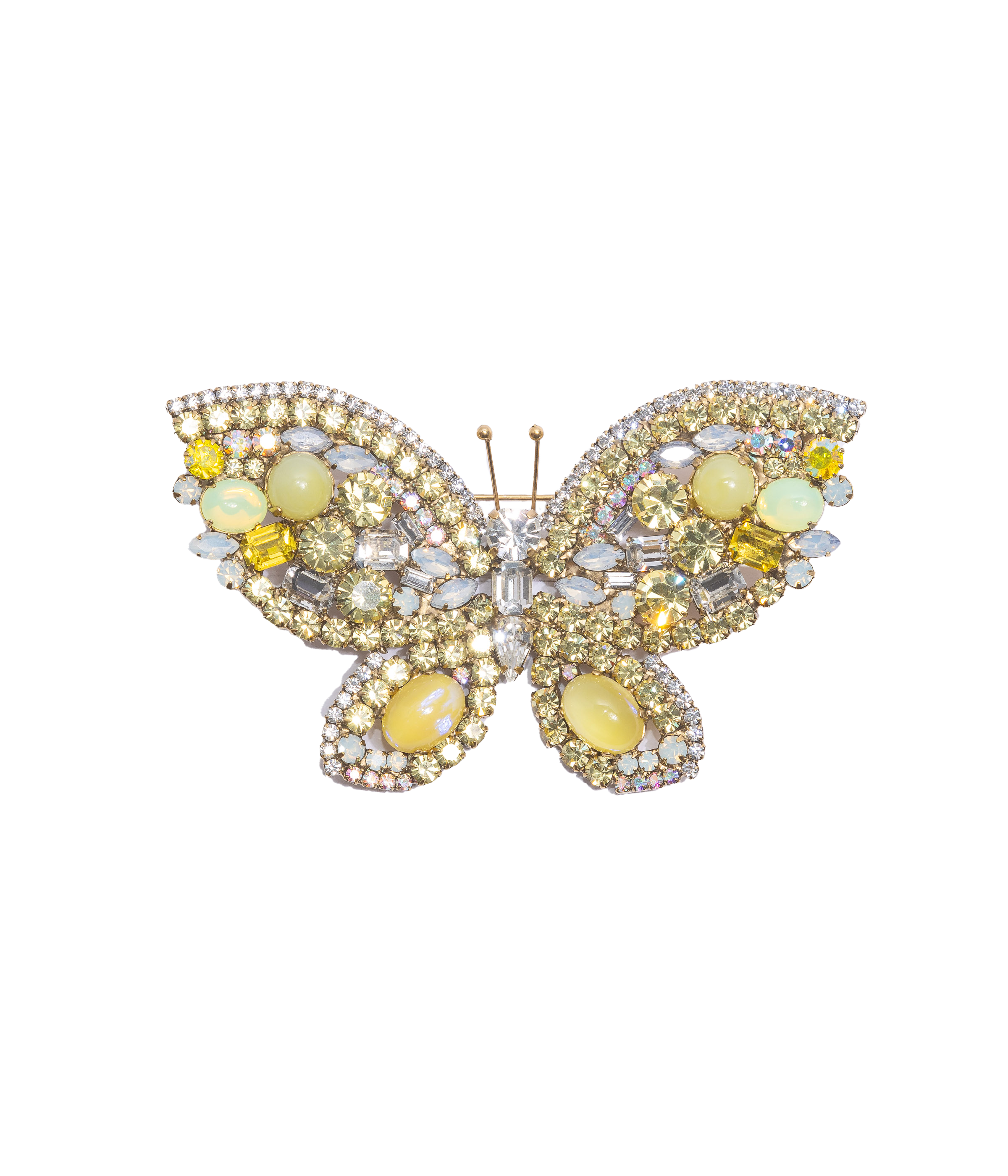 X-Large Butterfly in Jonquil / Yellow Opal / White Opal