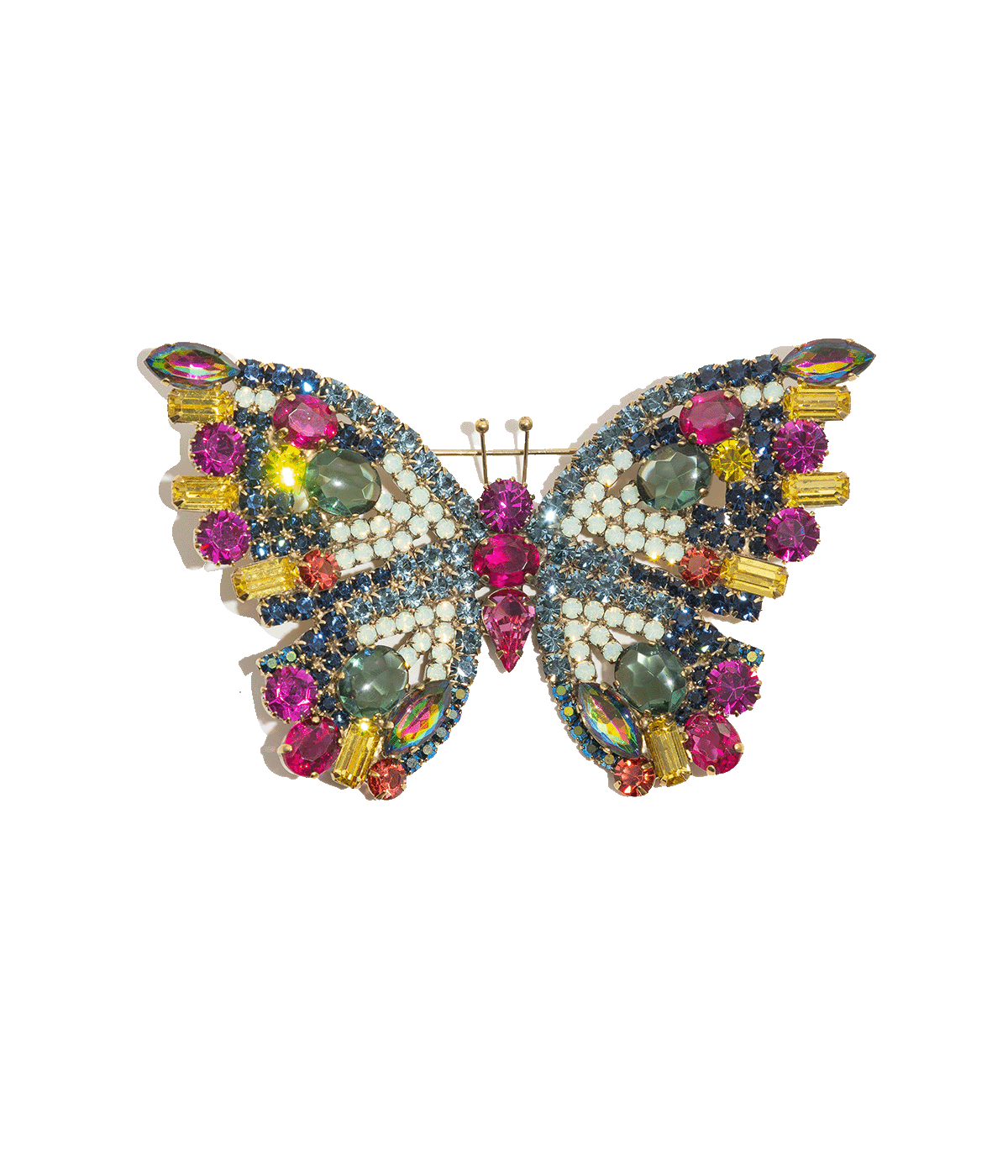 X-Large Butterfly in Smoked Sapphire / Montana / Fuchsia