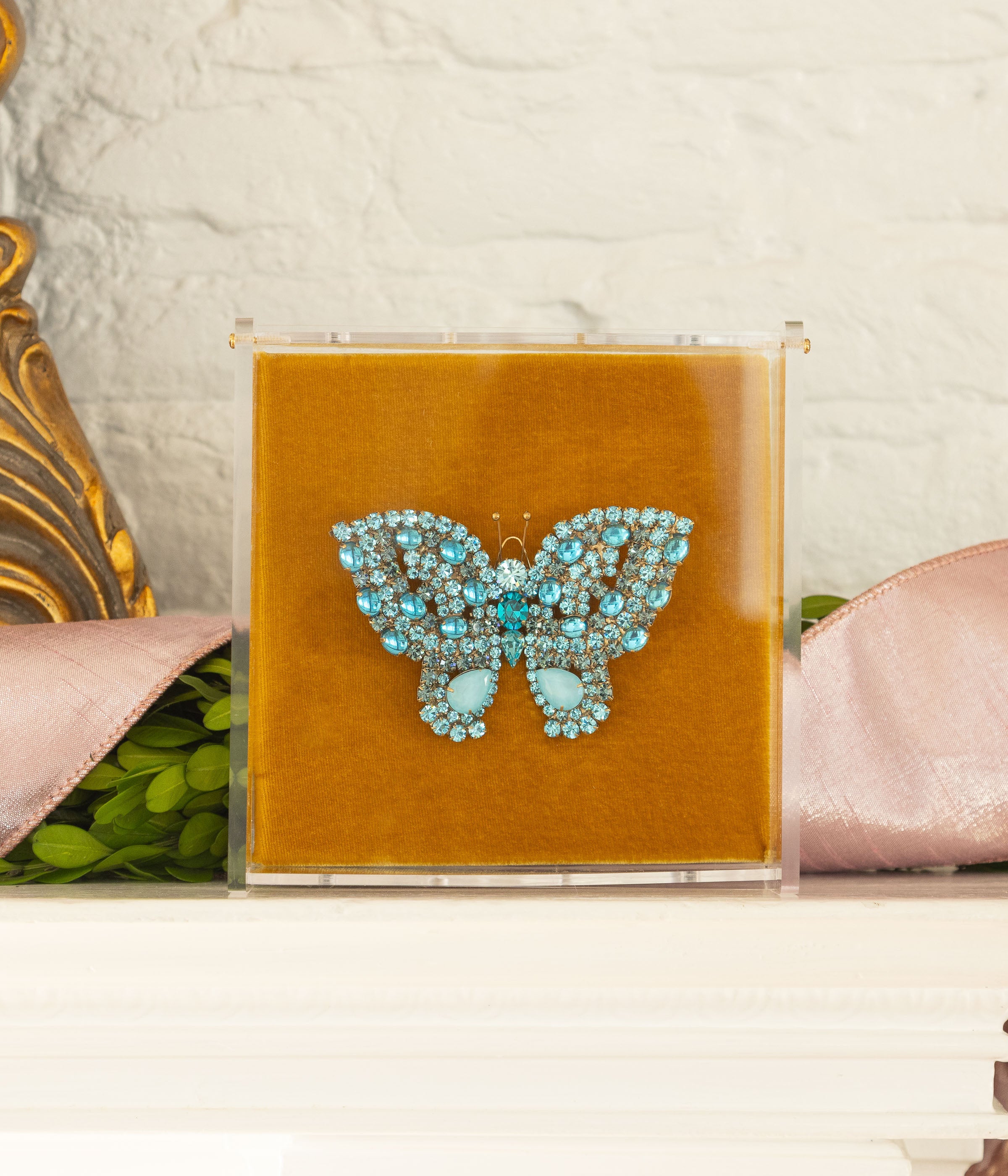 Large Butterfly in Aqua