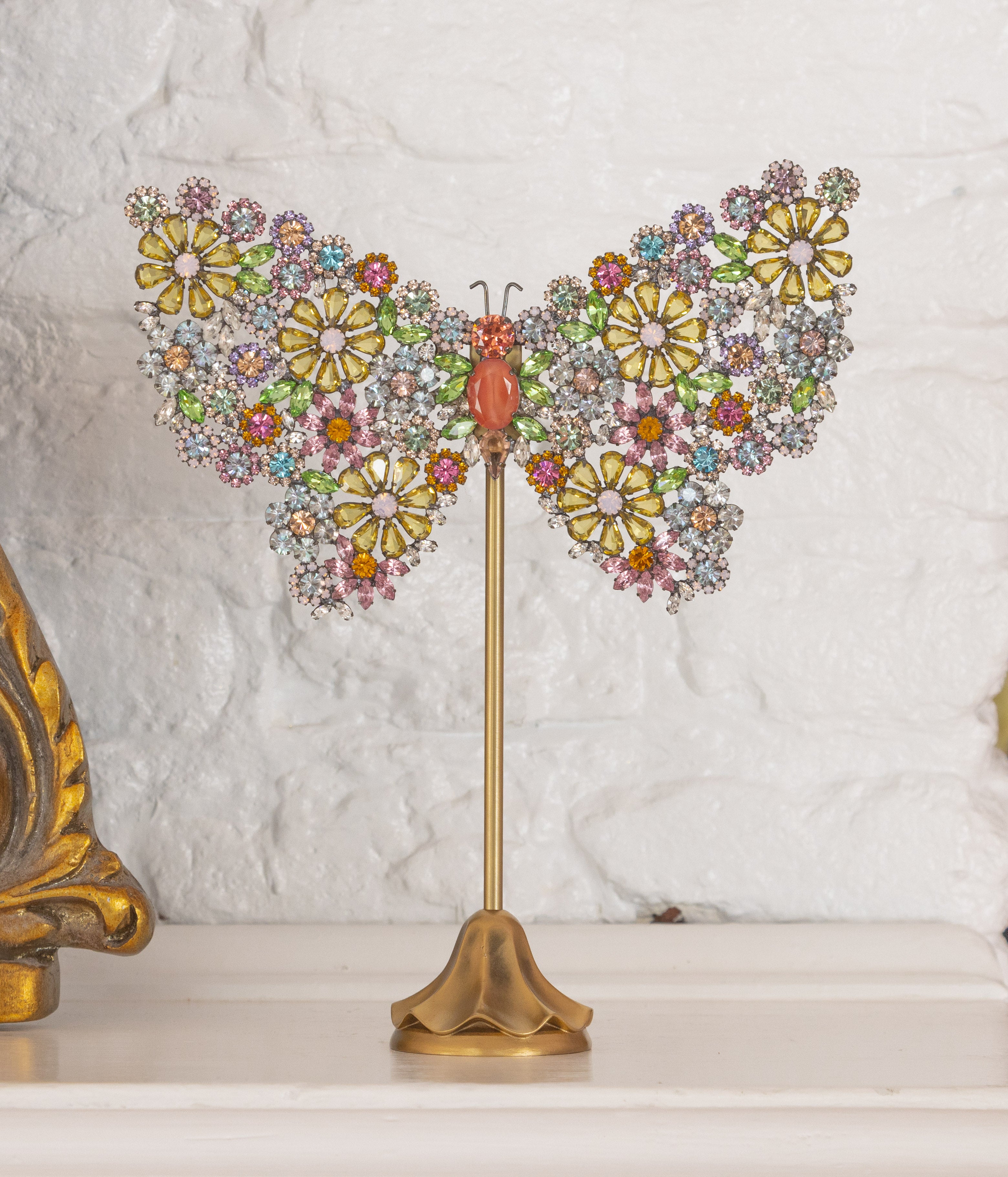 Large Empress Butterfly in Floral Rainbow