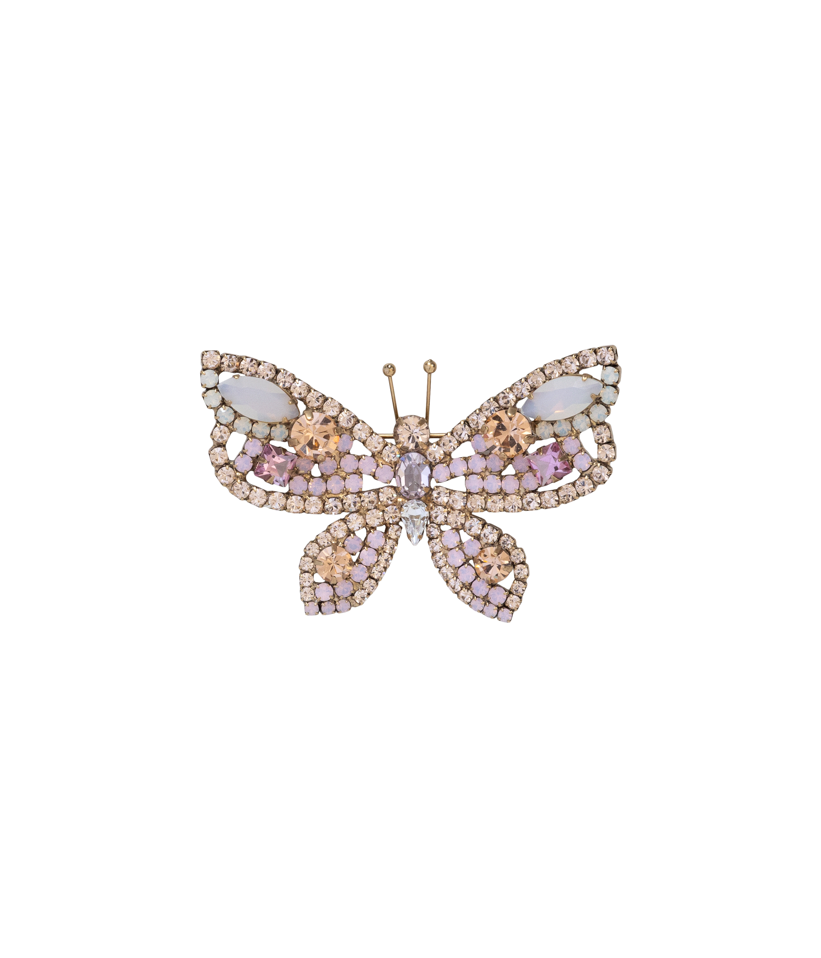 Small Butterfly in Light Peach / Rose Opal