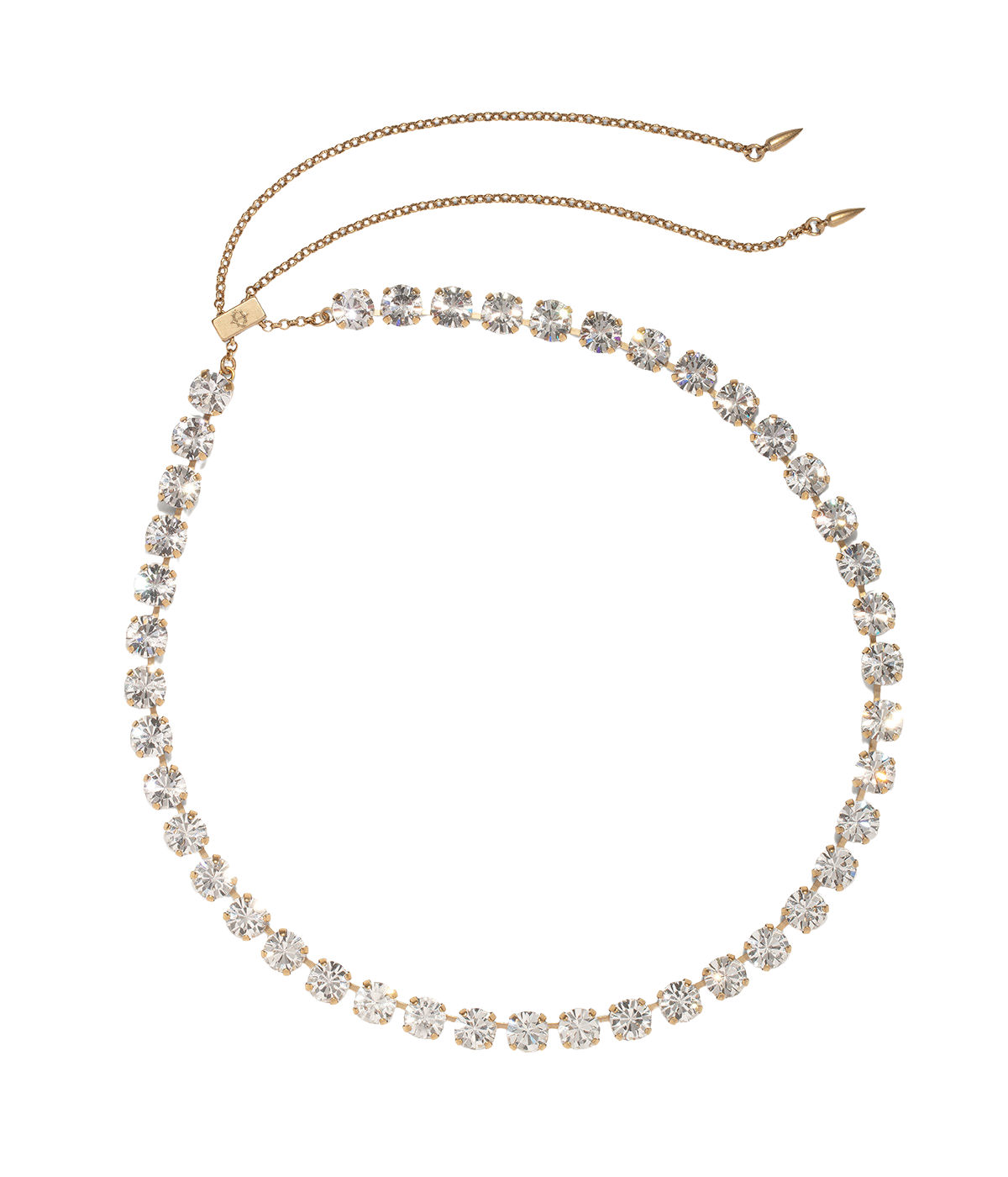 Arista Slider Necklace in Crystal