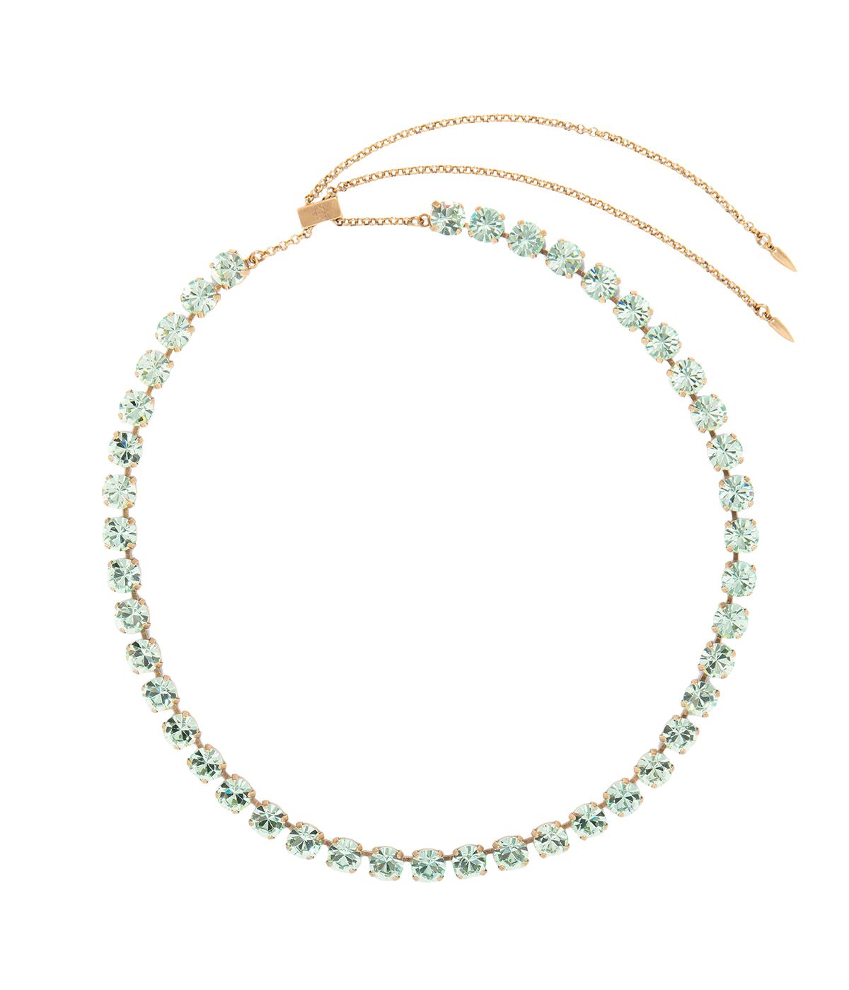 Arista Slider Necklace in Chrysolite