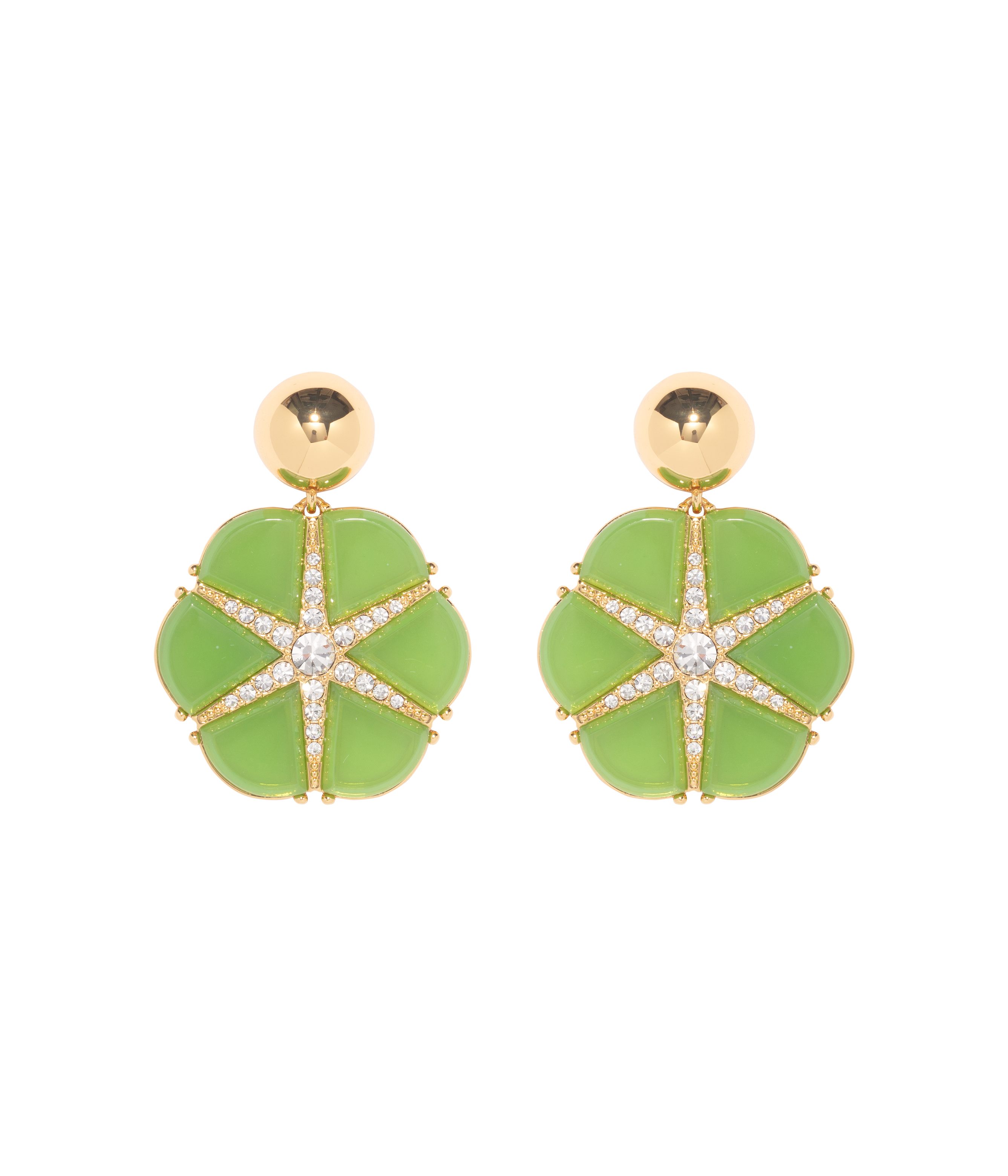 Rosemary Statement Earring in Green