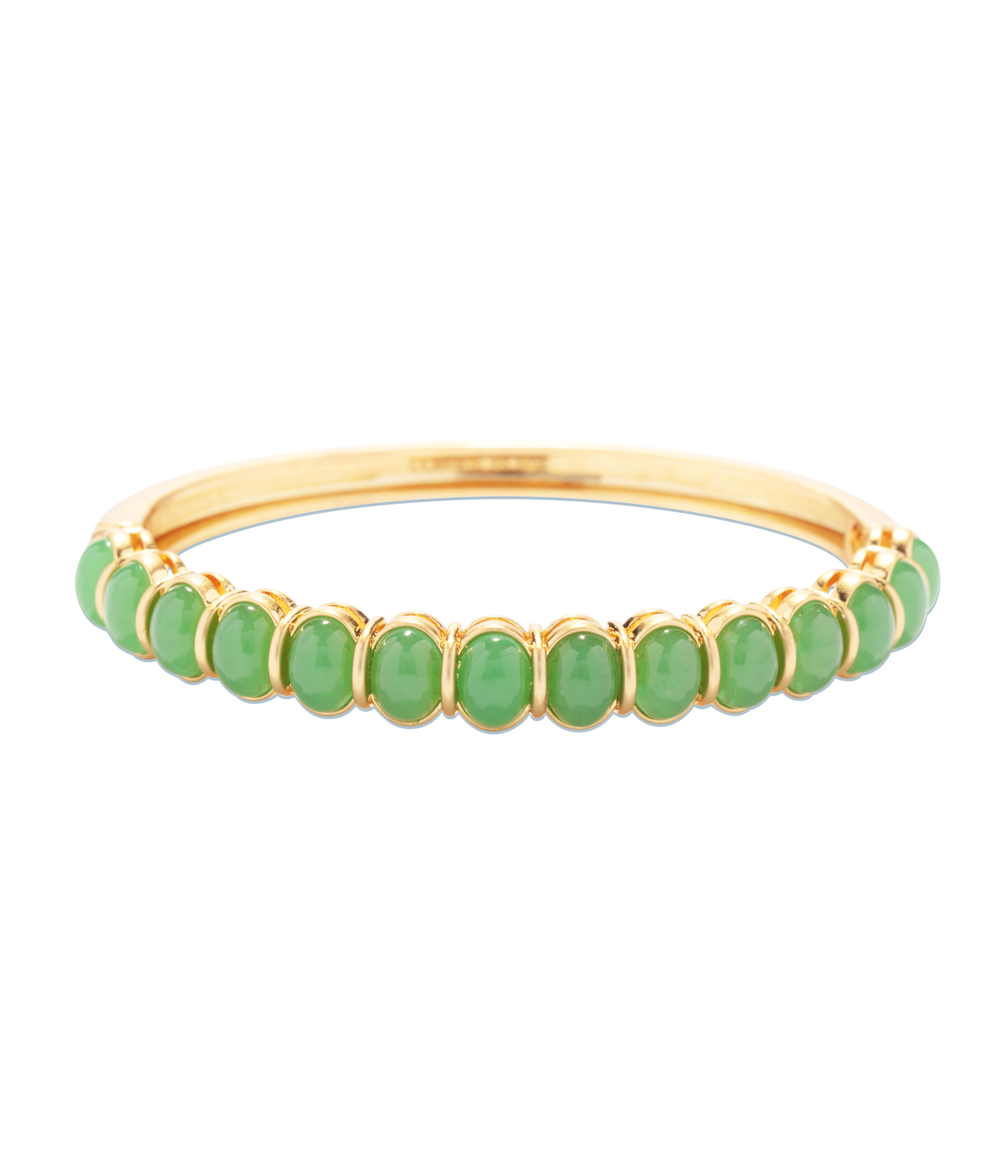 Lillian Bangle Bracelet in Green