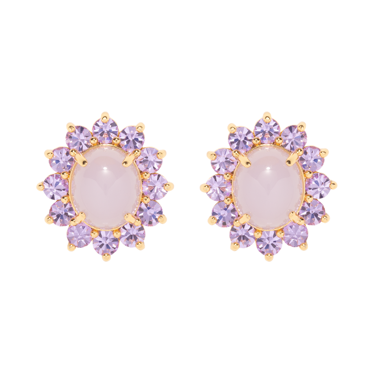 Georgie Stud Earrings in Violet