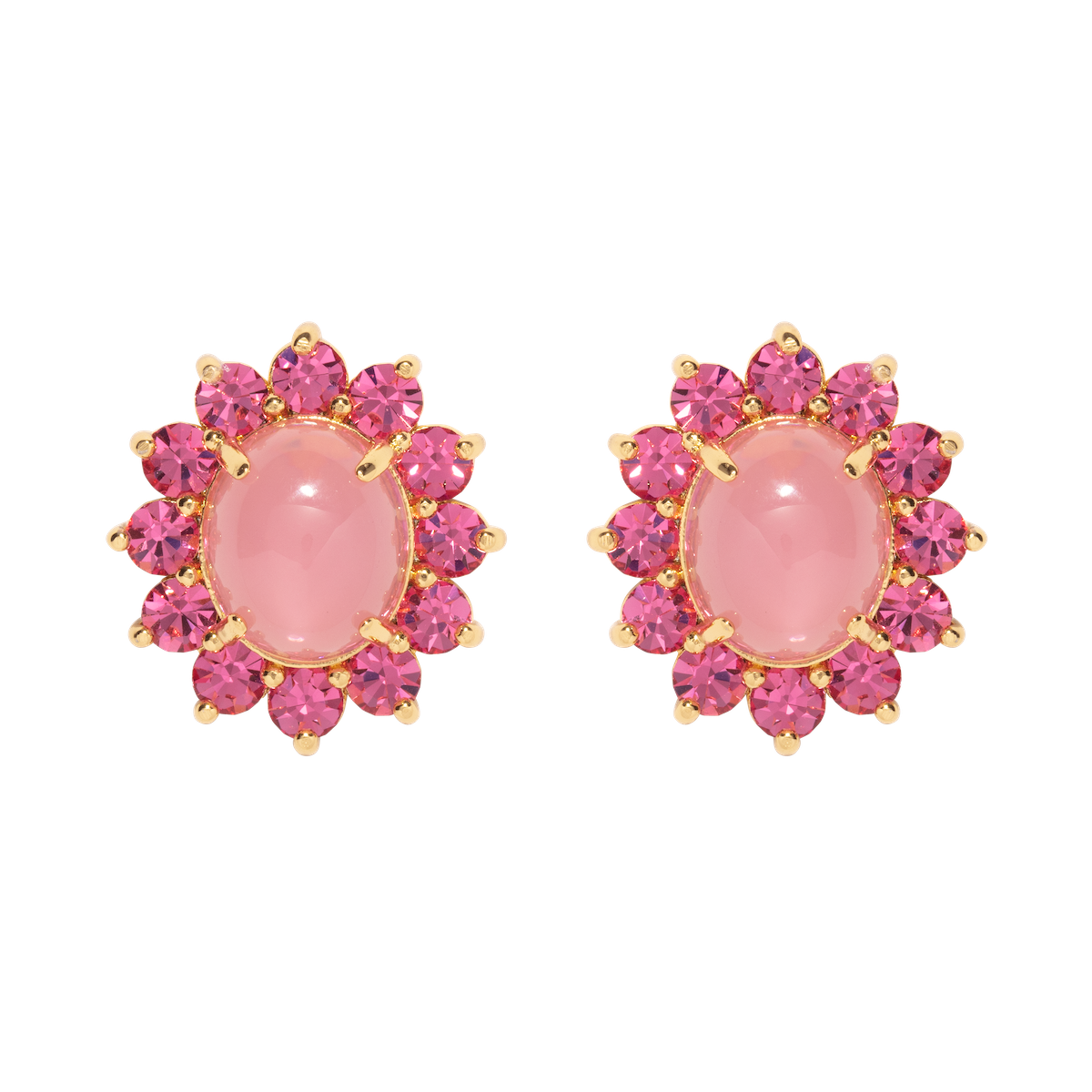 Georgie Stud Earrings in Pink