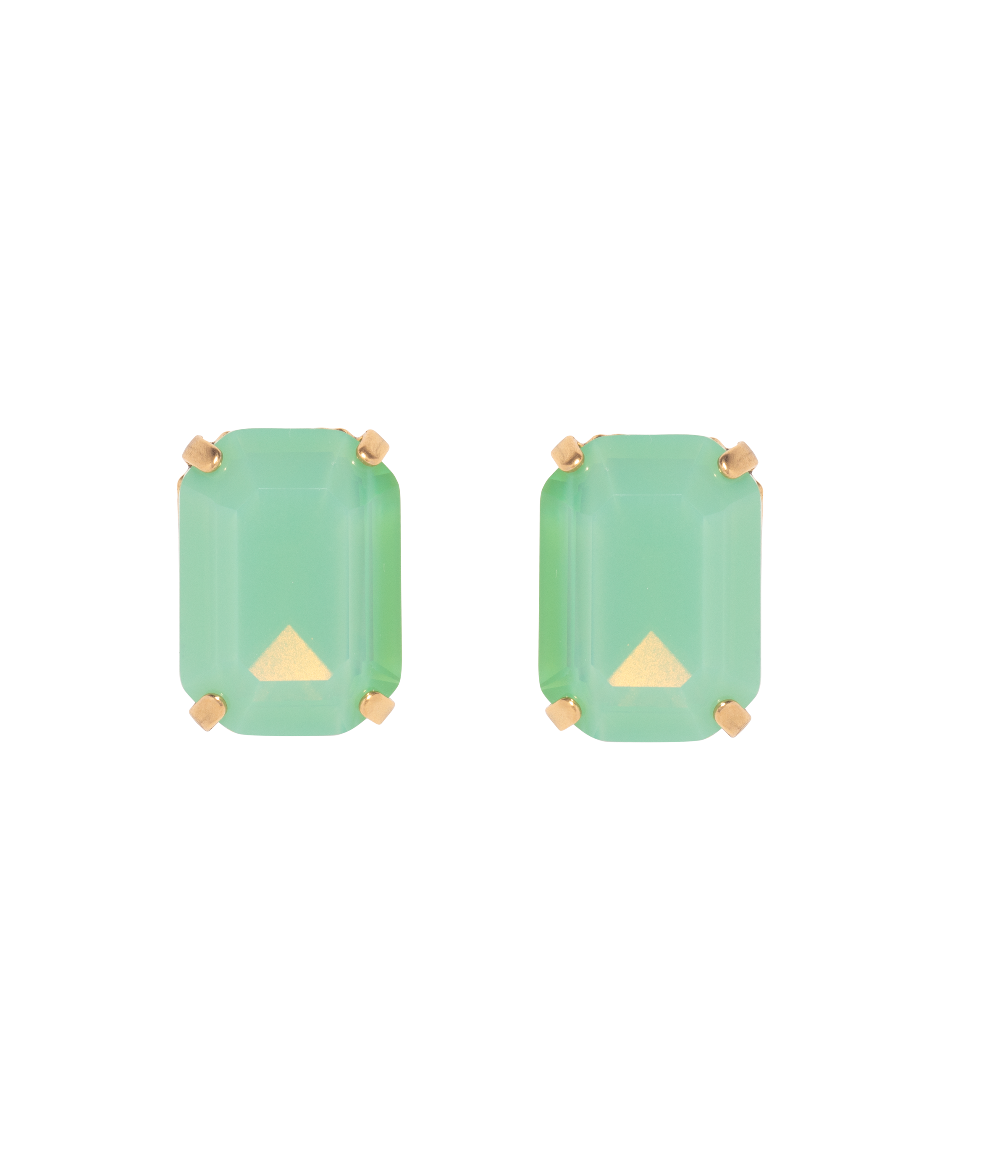 Danielle Studs in Green Opal