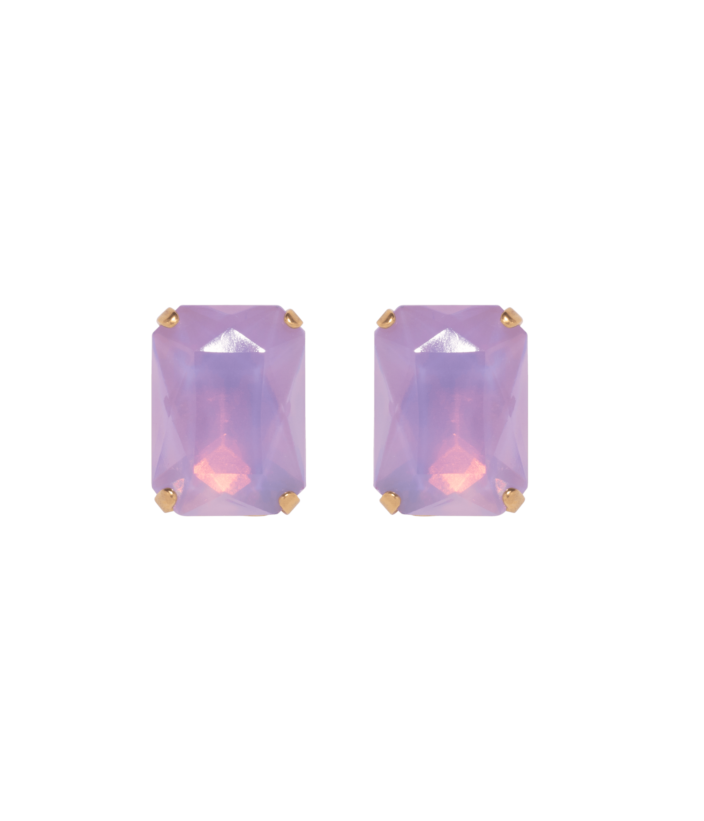 Danielle Studs in Violet Opal