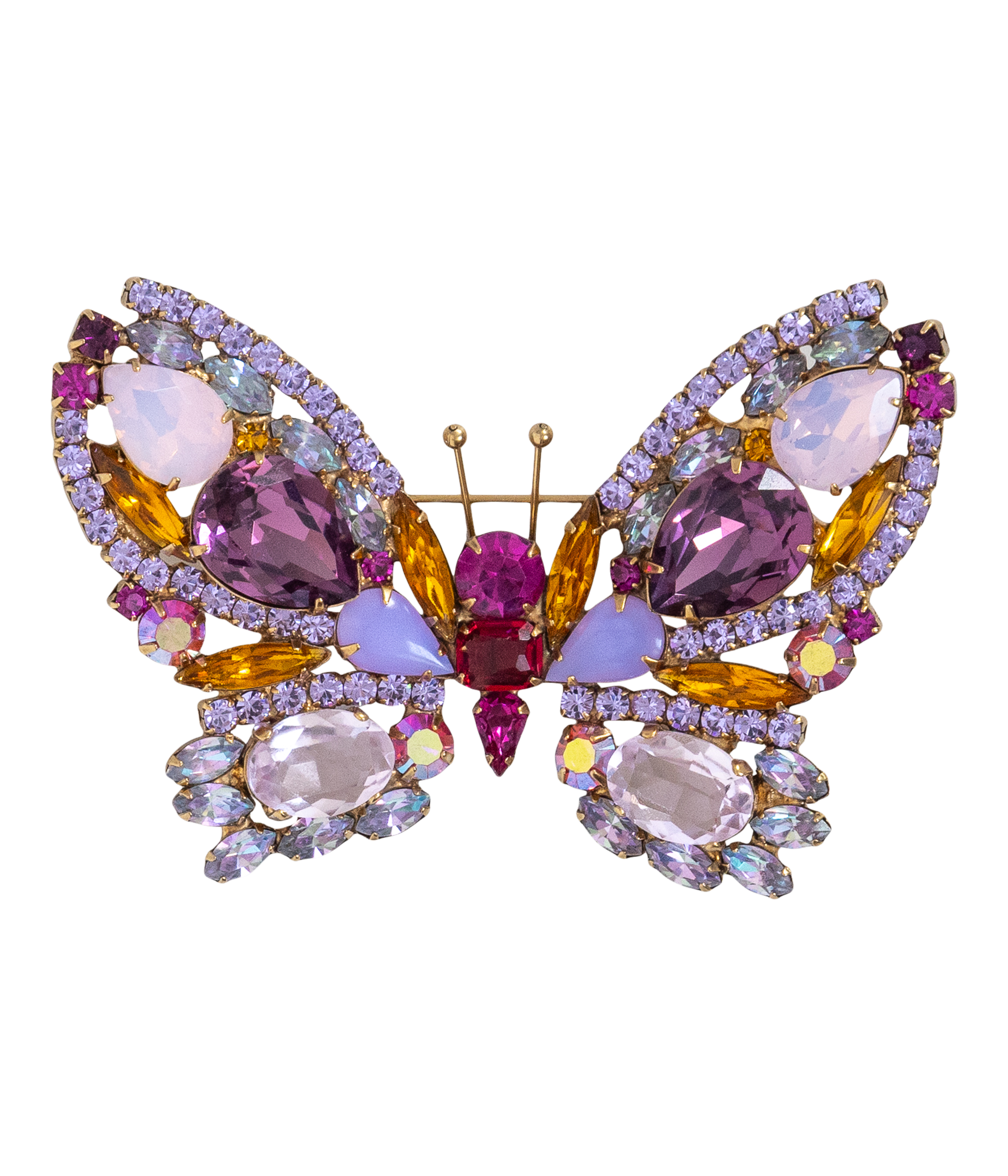 Large Butterfly in Rose Opal / Amethyst / Fuchsia