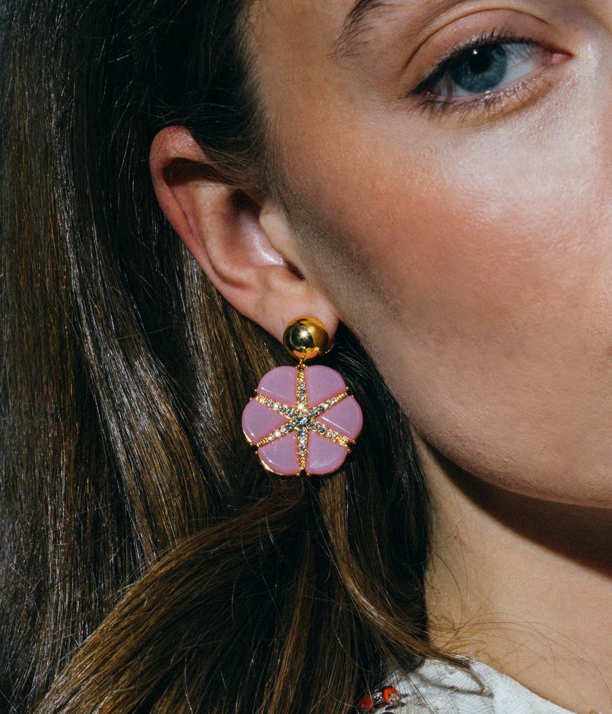 Rosemary Statement Earring in Pink