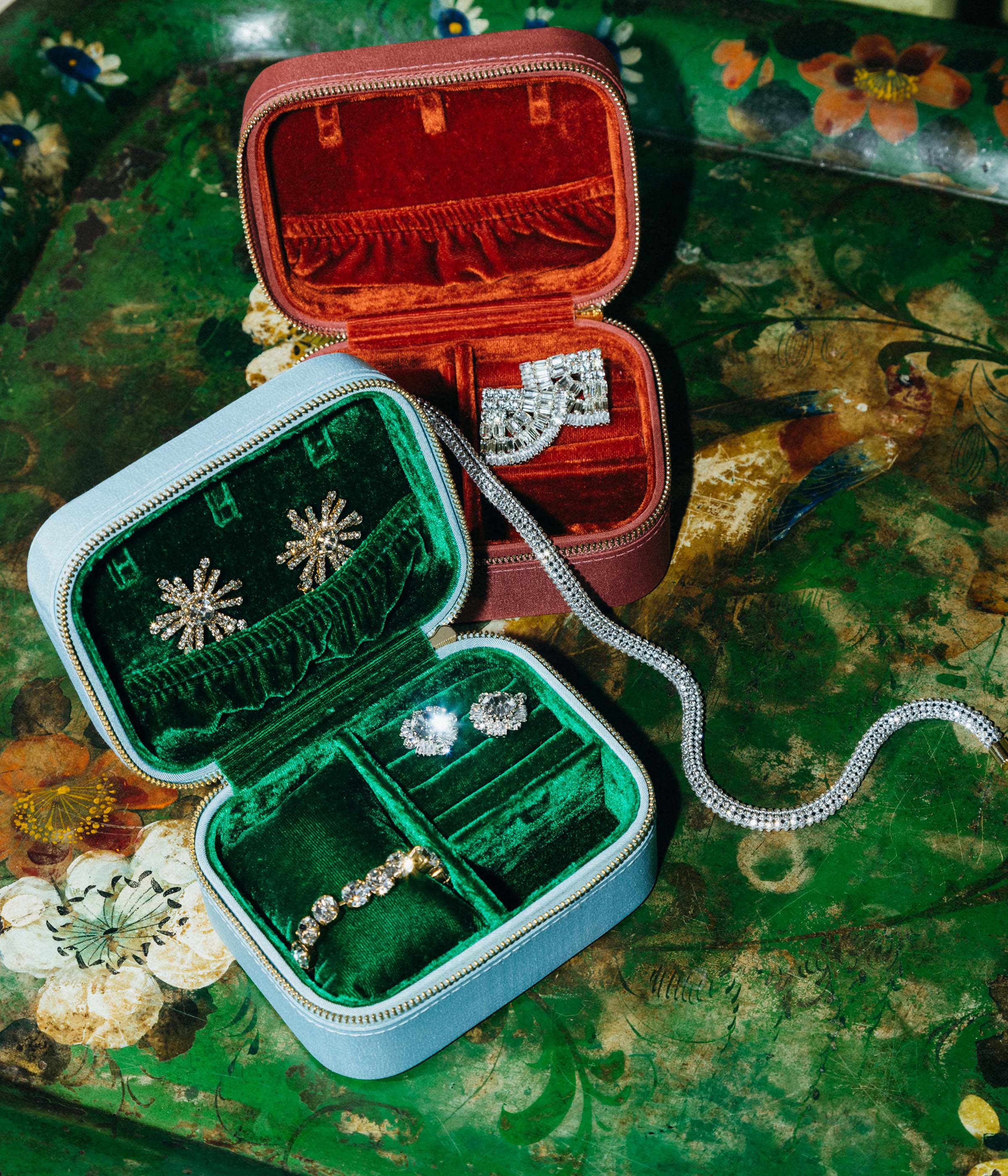 Jewelry Travel Case in Aqua