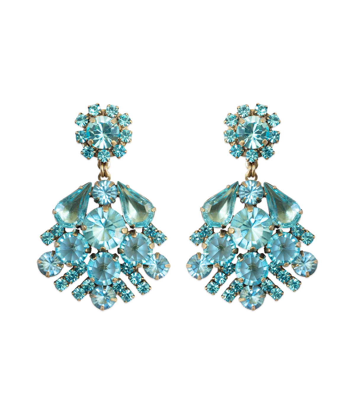 Willa Earrings in Aqua