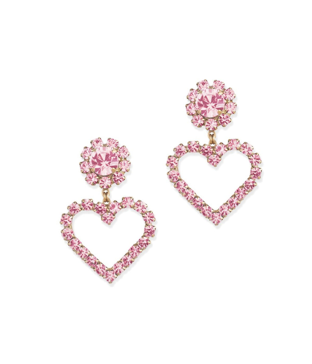 Cupid Heart Earrings in Blush – Loren Hope